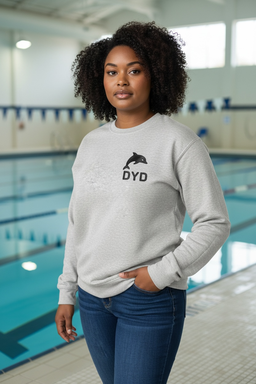 DOVER YMCA Dolphins Crew Sweatshirt