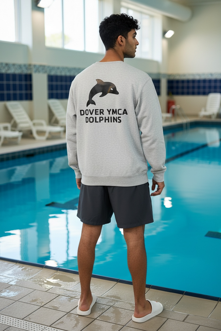 DOVER YMCA Dolphins Crew Sweatshirt